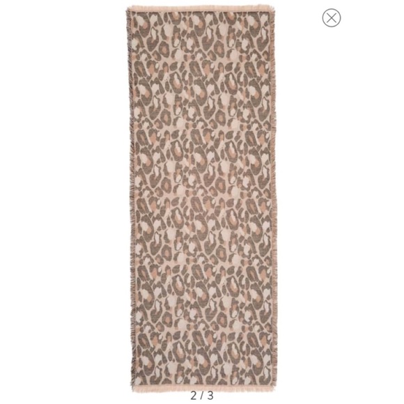 BP Leopard Print Scarf in Brown and Tan - Picture 2 of 8